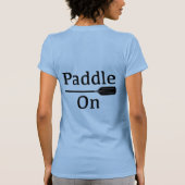 Papier op design - damesbank + doek t-shirt (Achterkant)