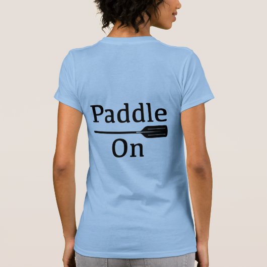 Papier op design - damesbank + doek t-shirt (Achterkant)