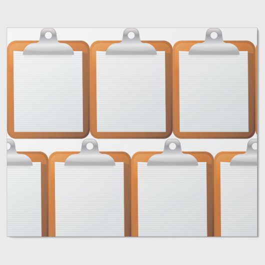 Papier op een klembord (Vlak)