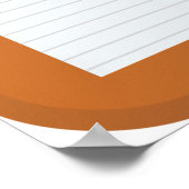 Papier op een klembord poster (Hoek)