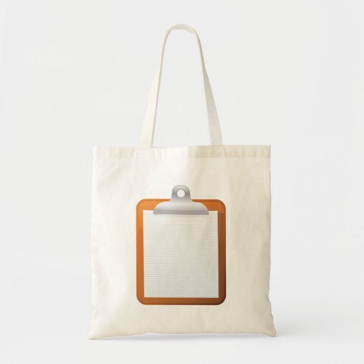 Papier op een klembord tote bag (Voorkant)