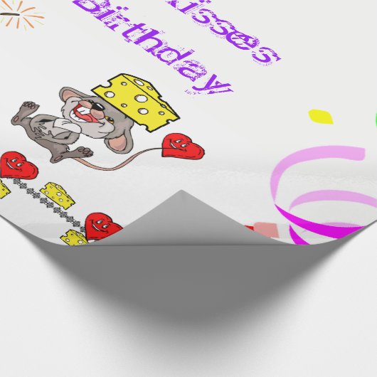 Papier op kaasmakerij, Heart Happy Birthday (Hoek)