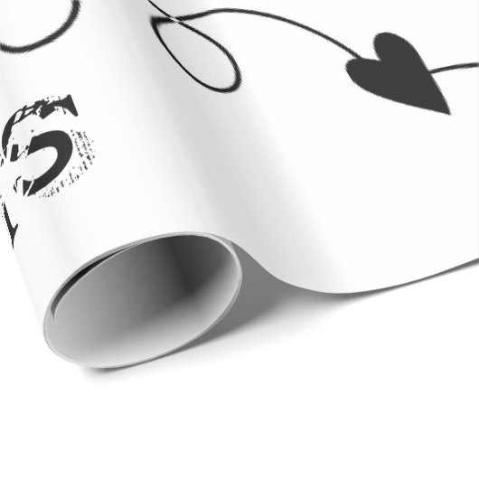 Papier op kaasmakerij Kisses Happy Birthday (Rol Hoek)