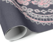 Papier oppakken, ZWART EN ANTIEK LACE (Rol Hoek)