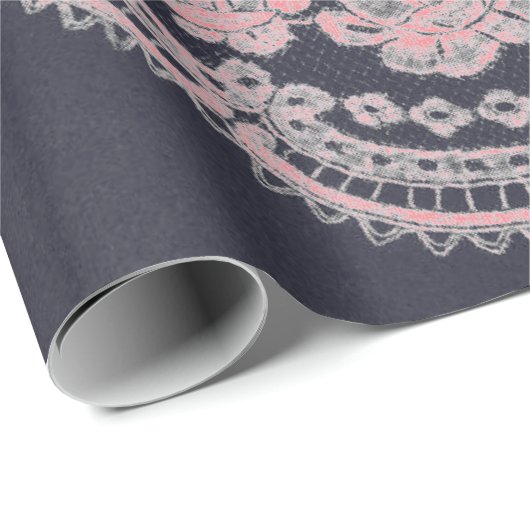 Papier oppakken, ZWART EN ANTIEK LACE (Rol Hoek)