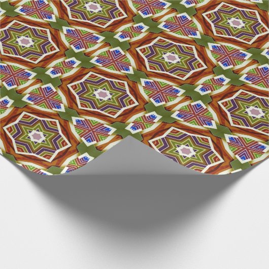 Papier Origami Effect in Groene en Donkere Aarde T (Hoek)