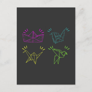 Papier origami Japanse Papiervouwen Briefkaart