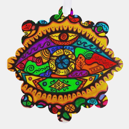 Papier Ornament Kaart (Voorkant)