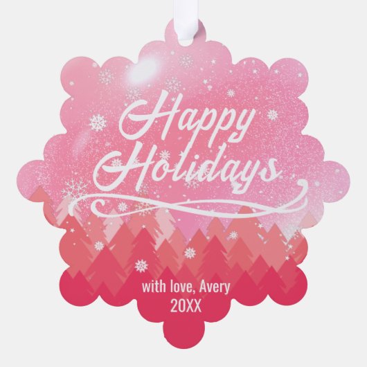 Papier Ornament Kaart (Achterkant)