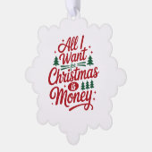 Papier Ornament Kaart-Funny Xmas Quote (Links)