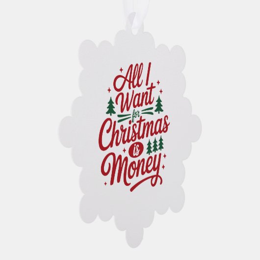 Papier Ornament Kaart-Funny Xmas Quote Kaart (Rechts)