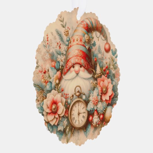 Papier Ornament Kaart Gnome (Rechts)