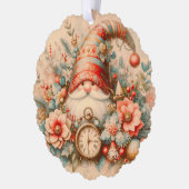 Papier Ornament Kaart Gnome (Links)