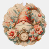 Papier Ornament Kaart Gnome (Voorkant)