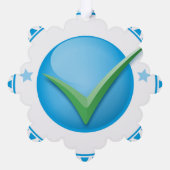 Papier Ornament Stijl: Sneeuwvlok, Papier: Superfi (Achterkant)