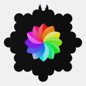 Papier Ornament Stijl: Sneeuwvlok, Papier: Superfi (Achterkant)