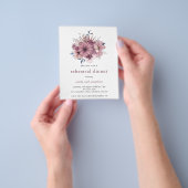 PAPIER | Paarse Floral — repetitie binnenuit Flyer (Hand)