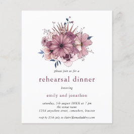 PAPIER | Paarse Floral — repetitie binnenuit Flyer