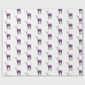 Papier-Paarse Toon Deer/Elk Cadeaupapier (Vlak)