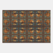 Papier Pack 572 Steampunk Vissen Inpakpapier Vel (Voorkant)