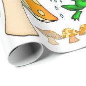 Papier pakken Vergrijpend paddenstoel Happy Birthd (Rol Hoek)