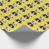 Papier-Panda-Beer met onmiddellijke verpakking Cadeaupapier (Hoek)