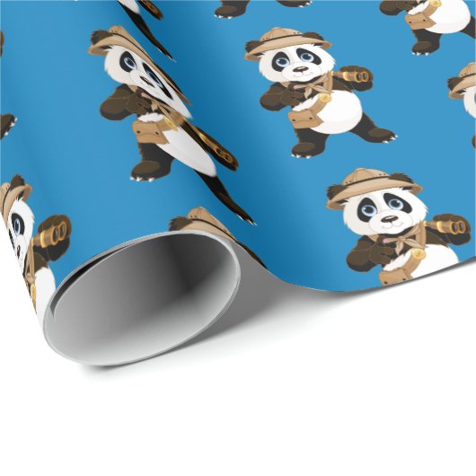 Papier-Panda-Beer met onmiddellijke verpakking Cadeaupapier (Rol Hoek)
