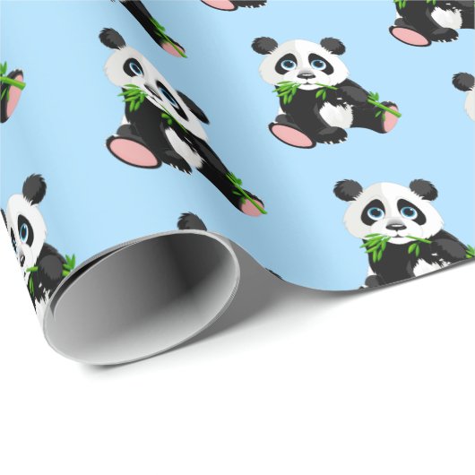 Papier-Panda-Beer met onmiddellijke verpakking Cadeaupapier (Rol Hoek)