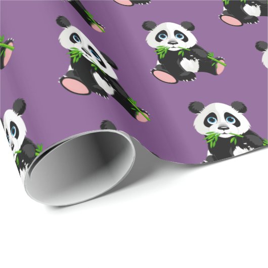Papier-Panda-Beer met onmiddellijke verpakking Cadeaupapier (Rol Hoek)