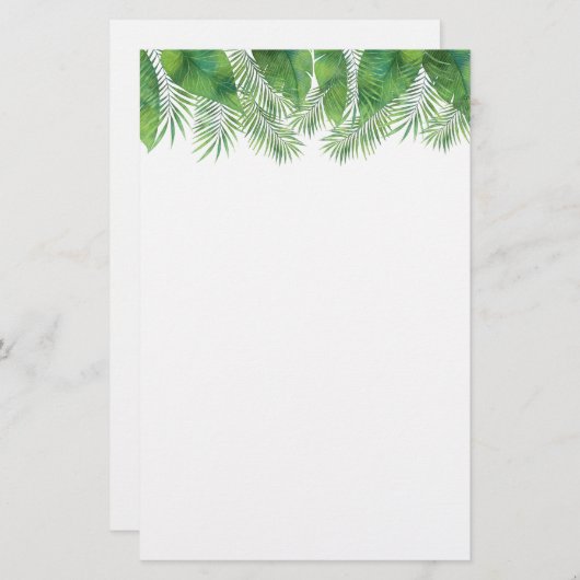 Papier papier-tropische handpalmen (Voorkant / Achterkant)