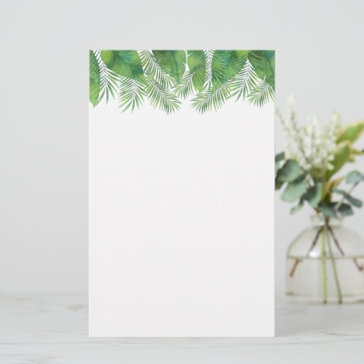 Papier papier-tropische handpalmen (Staand voorkant)