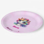 Papier & Party Borden schattige eenhoorn Papieren Bordje (Gekanteld)