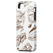 Papier patroon Case-Mate iPhone case (Achterkant Links)