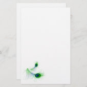 Papier-pauwenveren op papier (Voorkant / Achterkant)