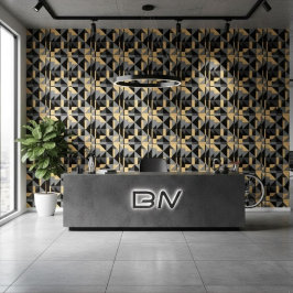 Papier Peint Amovible Géométrique Art Déco Moderne Behang