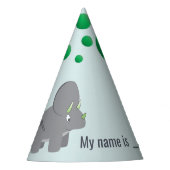 Papier Pet Dinosaurus Feesthoedjes (Voorkant)