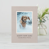  papier Pet Ears Foto Feestdagenkaart (Staand voorkant)