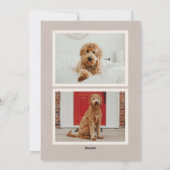  papier Pet Ears Foto Feestdagenkaart (Achterkant)