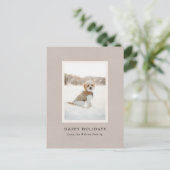  papier Pet Portrait Foto Feestdagenkaart (Staand voorkant)