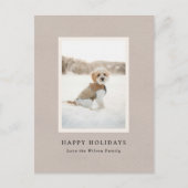  papier Pet Portrait Foto Feestdagenkaart (Voorkant)