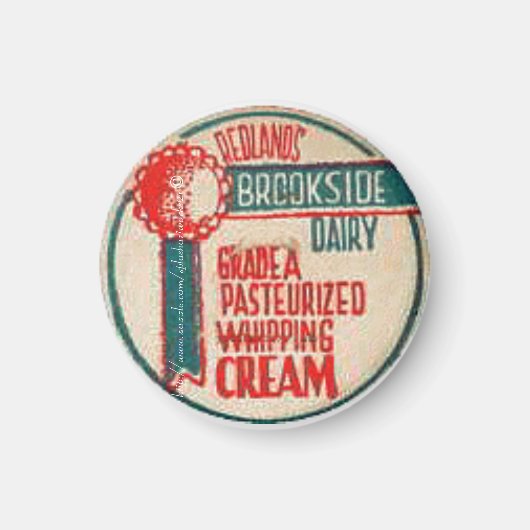 " papier pet-Redlands Brookside Dairy" Magneet (Voorkant)