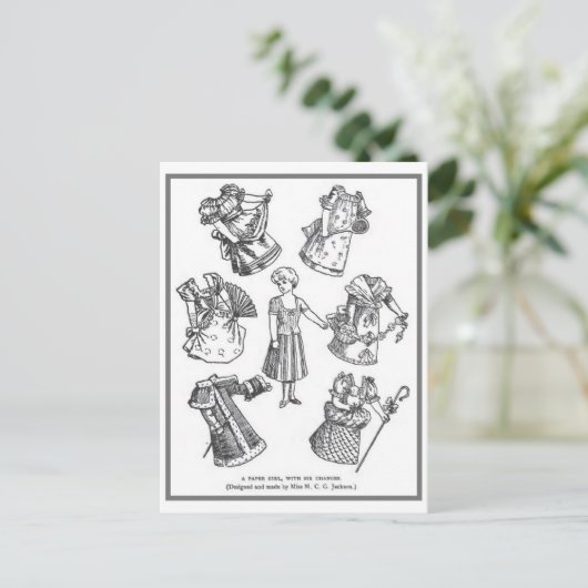 papier pop Briefkaart (Staand voorkant)