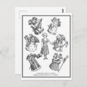  papier pop Briefkaart (Voorkant / Achterkant)