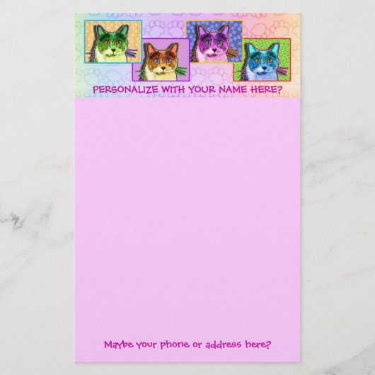 Papier - Pop Kunst Tom Cat (Voorkant)