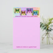 Papier - Pop Kunst Tom Cat (Staand voorkant)