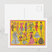  papier pop set Briefkaart (Voorkant / Achterkant)