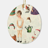  papier poppen boom Ornament (Links)