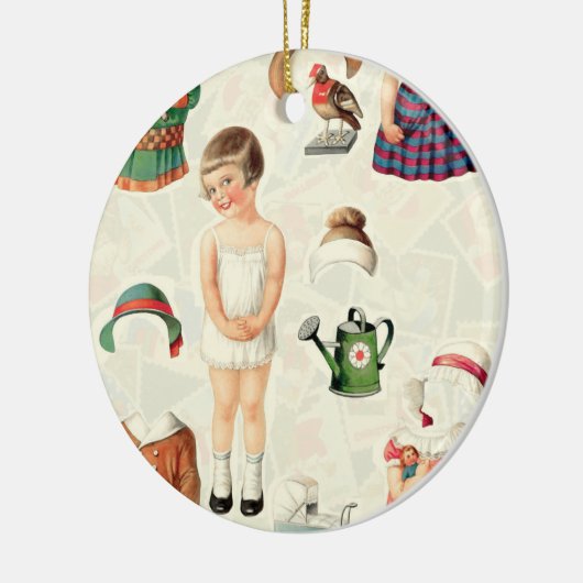  papier poppen boom Ornament (Links)