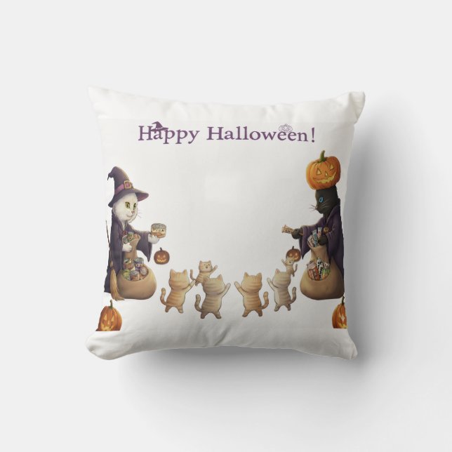 Papier&pukku prettige Halloween! Kussen (Voorkant)