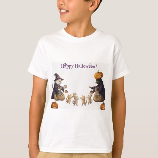 Papier&pukku prettige Halloween! T-shirt (Voorkant)